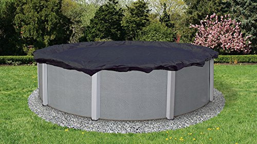 Blue Wave BWC704 Bronze 8-Year 18-ft Round Above Ground Pool Winter Cover,Dark Navy Blue