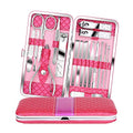 18-Piece Stainless Steel Manicure and Pedicure Set with Case