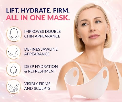 Stylia V Line Lifting Collagen Mask - Double Chin & Jawline Reducer (5 Pack)
