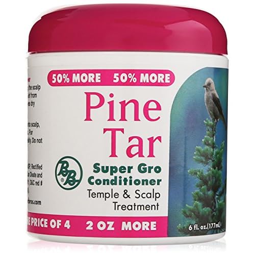 Pine Tar Super Gro Hair and Scalp Bonus, 6 Ounce 6.0 Ounce
