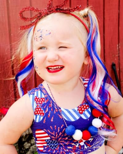 Red White Blue Body Glitter Stick - Patriotic 4th of July