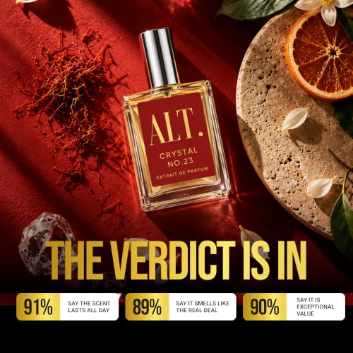 ALT. FRAGRANCES Crystal No. 23 Unisex Perfume 60ml - Inspired by Bac. Roug. 540, Long Lasting Eau de Parfum, Pack of 1