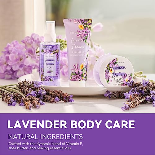 BODY & EARTH Lavender Dreams Spa Gift Set for Women