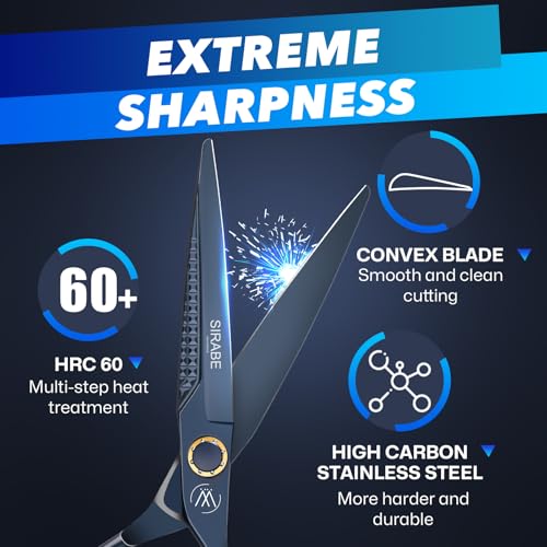 Sirabe Professional Hair Cutting Scissors 6.7" Thinning Shears