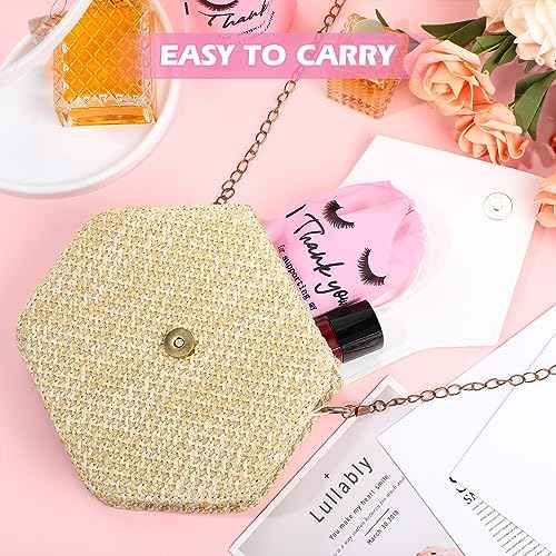 Abbylike 100 Pcs Eyelash Aftercare Lash Bags for Clients Eye Lash Print Drawstring Makeup Bag Empty Beauty Gift Cosmetic Sample Pouch for Women Small Business Supplies, 4 x 6 in(Pink)