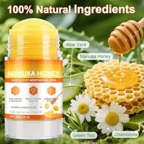 Manuka Honey Cracked Heel Repair Balm Stick with Shea Butter - 1.41 oz