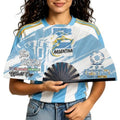 2026 World Soccer Cup Folding Fan - Argentina Design, Game Day Essential