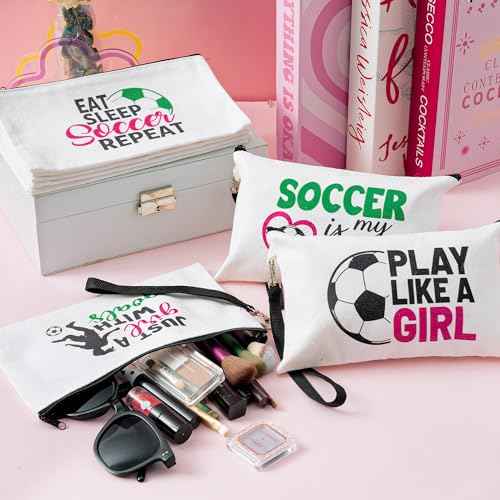 R HORSE 9Pcs Sport Makeup Bag Gifts for Women Girls, Ladies Sport Cosmetic Bags Sport Accessories Canvas Toiletry Bag Makeup Pouch Organizer Women Player Gift for Mother¡¯s Day Birthday