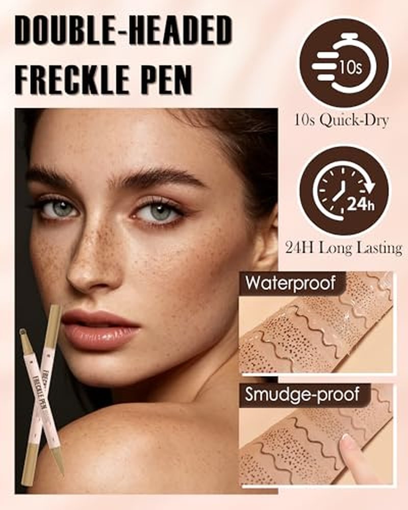 Dual-Ended Freckle Pen & Stamp - Waterproof Makeup Tool