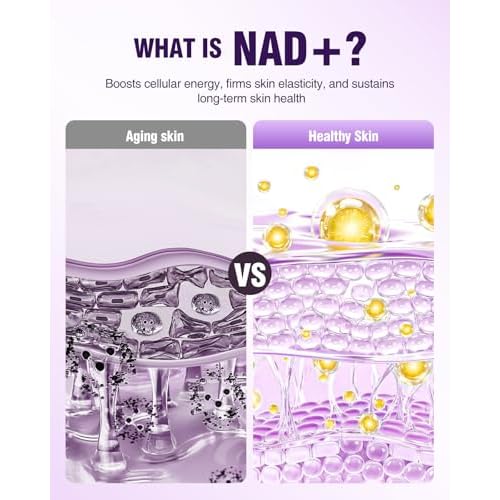 NAD+ Retinol Collagen Serum for Face: Anti-Aging Peptide Serum, Tightens Skin, Reduces Wrinkles & Fine Lines, Hydrating Serum for Radiant Glow 1.7 fl.oz