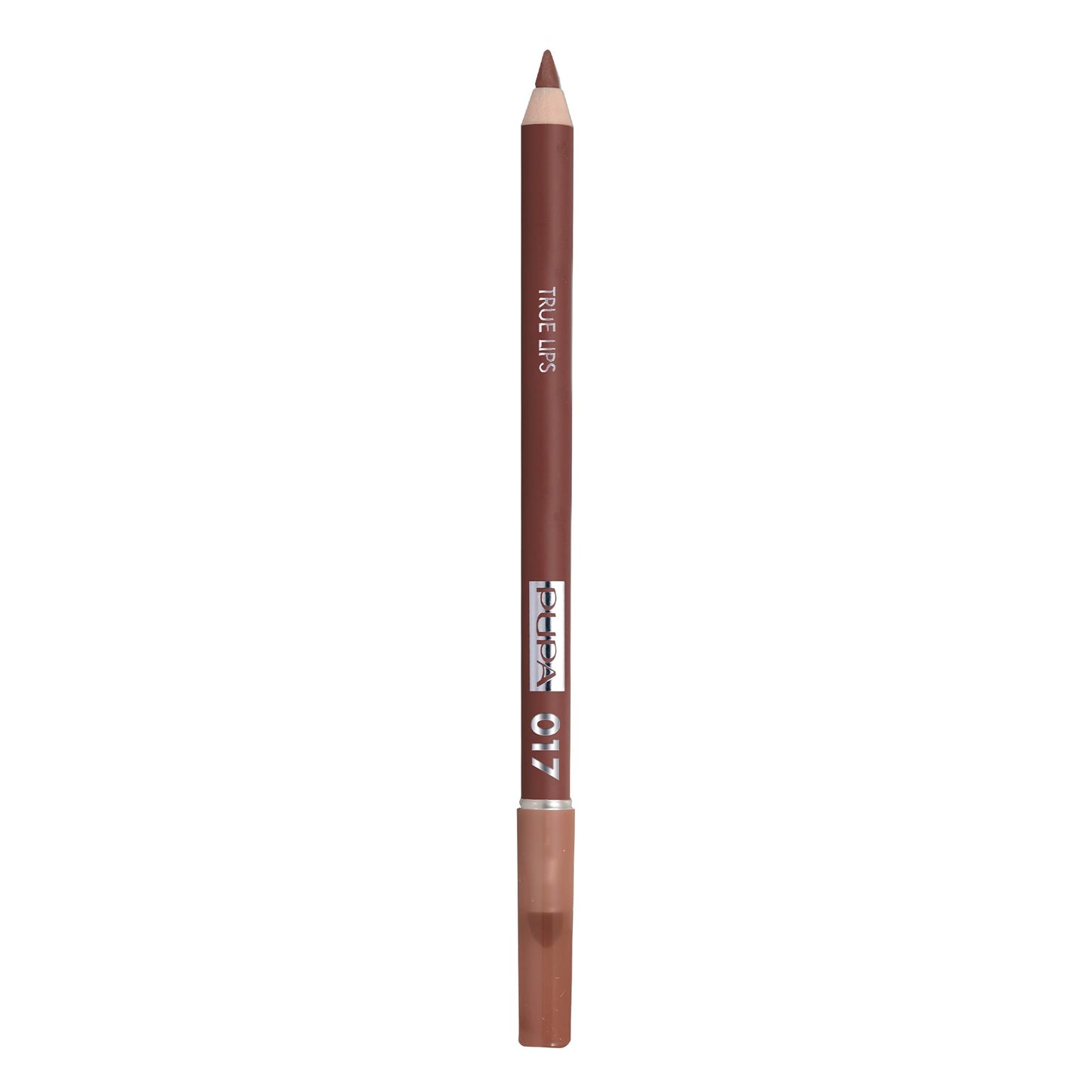 Pupa Milano True Lips Blendable Lip Liner - Dual-Ended Matte Lining Color and Brush - Light and Creamy, Hydrating, High Pigment, Smudge Proof Formula - Paraben Free - 017 Natural - 0.042 oz