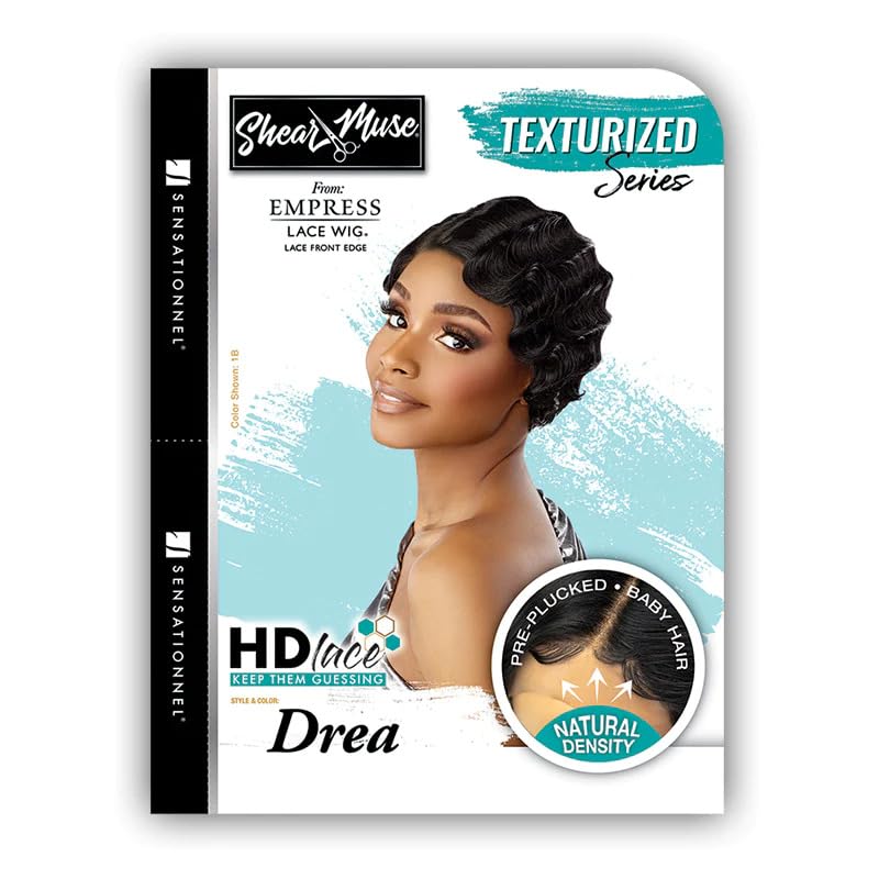 Sensationnel Shear Muse lace wig - Drea deep lace hand tied parting synthetic prestyled wig - Shear Muse DREA (LIGHTASHBROWN)