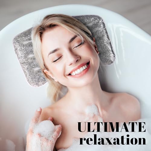 Glitter Gel Cooling Spa Pillow with Suction Cups