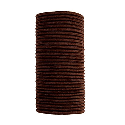 GOODY Ouchless Women's Hair Braided Elastics 4mm for Medium Hair, Brown, 32 Count (Pack of 1)