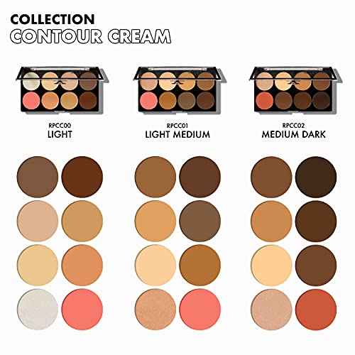 Ruby Kisses 3D Cream Contour Artist Set 3 Pack (Light, Light Medium, Medium Dark)