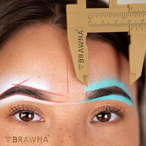 Brow Pro Eyebrow Caliper Ruler for PMU, Gold – Vernier Measuring Tool