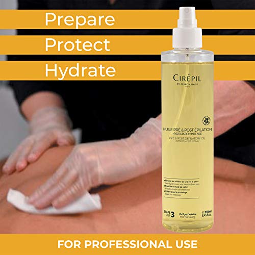 Cir?pil Pr? & Post Waxing Bundle: Blue Lotion 8.45 fl oz + Depilatory Oil 8.45 fl oz