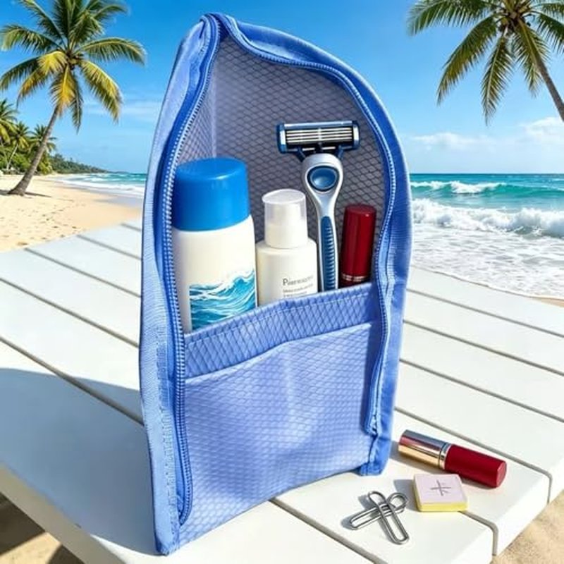 Portable Standing Toiletry Bag - Waterproof Travel Organizer for Men & Women