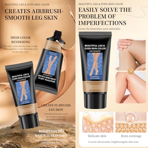 Waterproof Leg Makeup Airbrush Concealer, Medium Glow 40ml