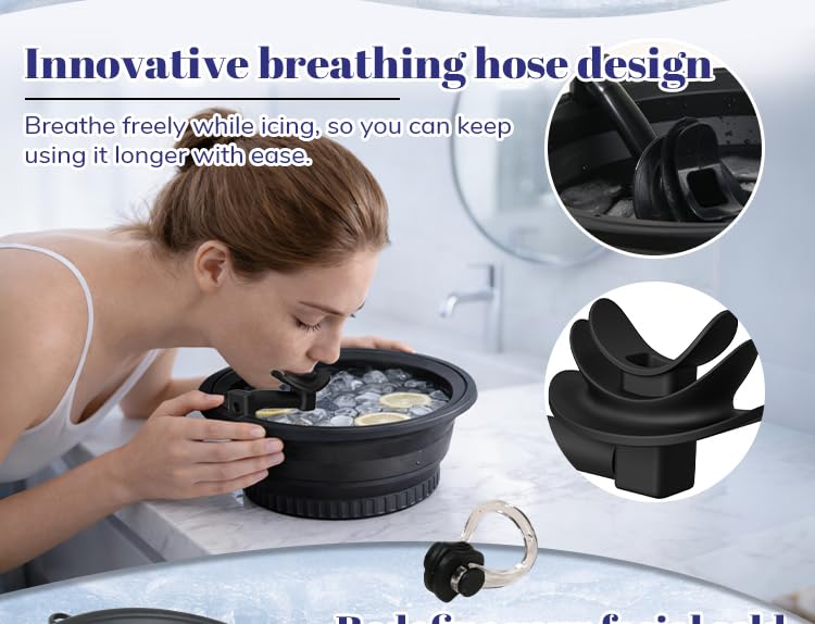 Face Ice Bath Bowl with Breathing Tube - Cold Plunge Skincare