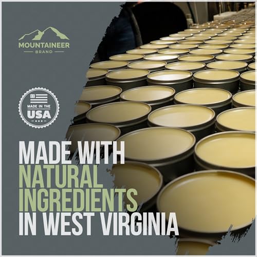 Mountaineer Brand Natural Heavy Duty Beard Balm | Timber Scent | Made in West Virginia | Beard Tamer | Conditions, Softens, Tames, Style | 2oz