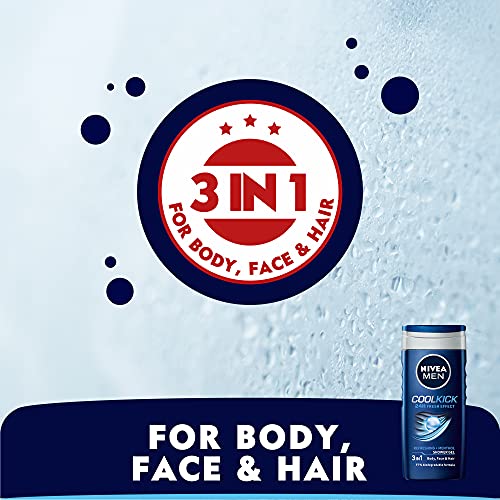 NIVEA Men Cool Kick Shower Gel 250 Ml