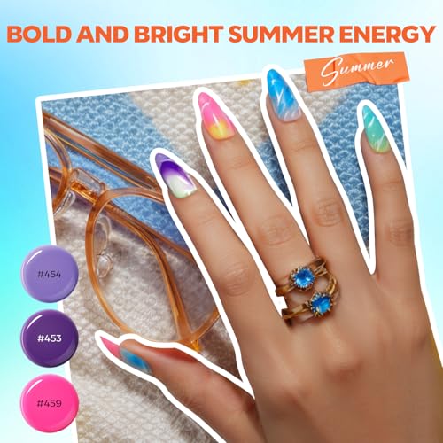 Modelones Poly Nail Gel Extension Kit - 32 Colors with 8W UV Lamp