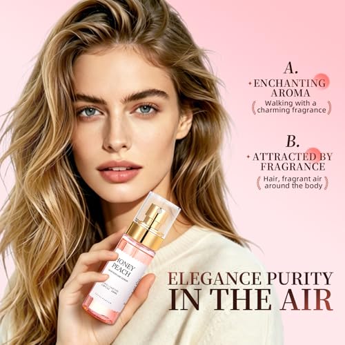 Honey Peach Hair Mist Perfume for Women, 3.38 fl oz