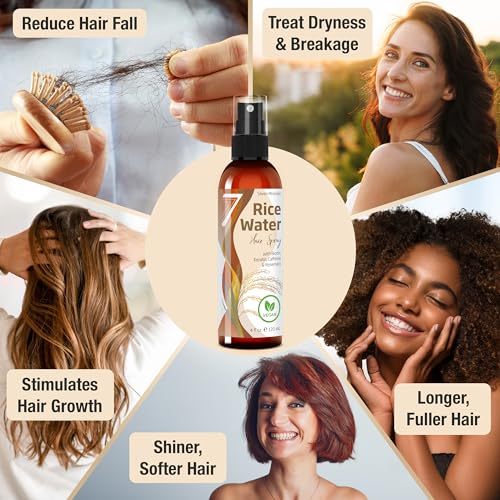 Fermented Rice Water Spray for Hair Growth - Rosemary & Biotin | 4 fl oz