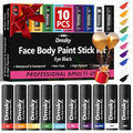 Dmsky 10-Pack Eye Black Sports Stick – Waterproof Face Paint