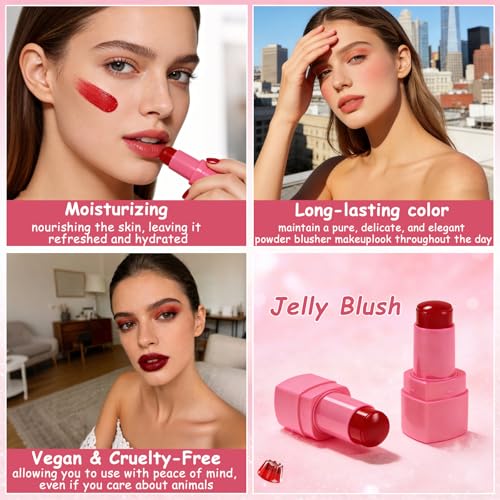 Jelly Blush Stick - Multi-Use Lip & Cheek Tint (2 Pack)