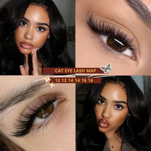 QUEWEL 320Pc Lash Clusters Kit - 30D 40D Wispy Extensions 9-16mm