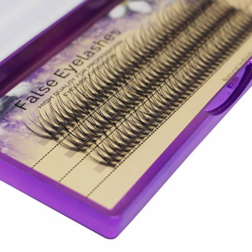 Fish Tail False Lashes 20 Roots Eyelash Extensions C Curl 10mm