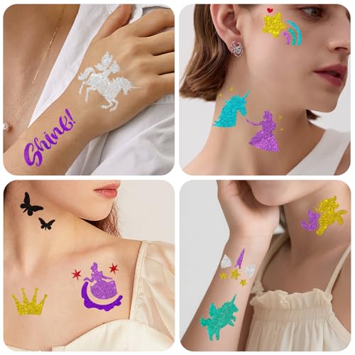 Temporary Tattoo Markers + 142 Stencils for Kids