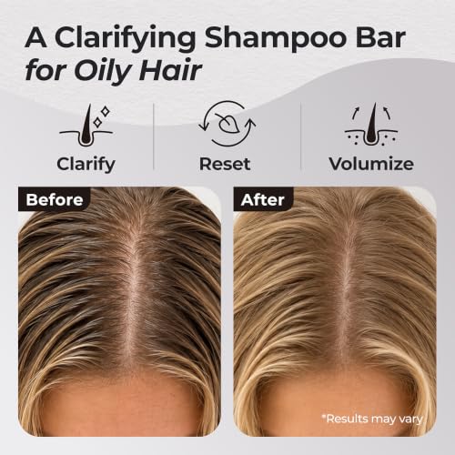 Miracle Clarifying Shampoo Bar for Oily Hair & Build-Up – 4.2 oz by Unaba