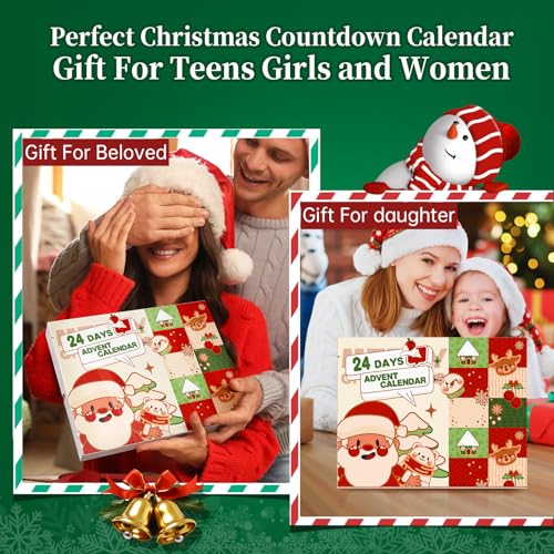 Makeup Advent Calendar 2025 Teen Girls Women, 24 Days Beauty Advent Calendar Christmas Countdown Make up Gift Set, 2025 Xmas Gift Surprise Box Calendar Makeup Set