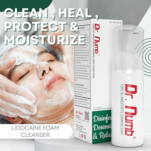 Dr. Numb 4% Lidocaine Topical Anesthetic Foam Soap 1.7 oz
