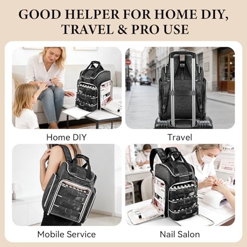 Extra Large Nail Polish Organizer Bag - Holds 126 Bottles