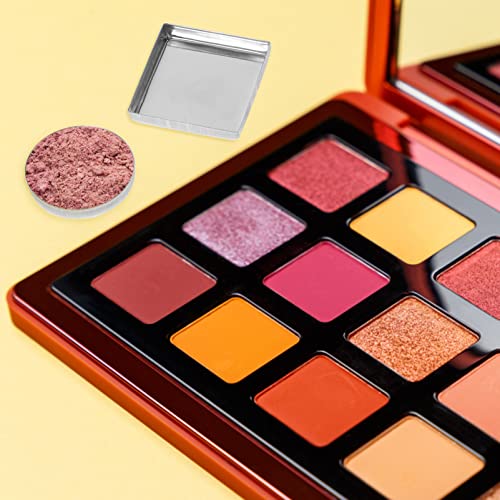 30Pcs Empty Eyeshadow Metal Pans Round Refillable Palette