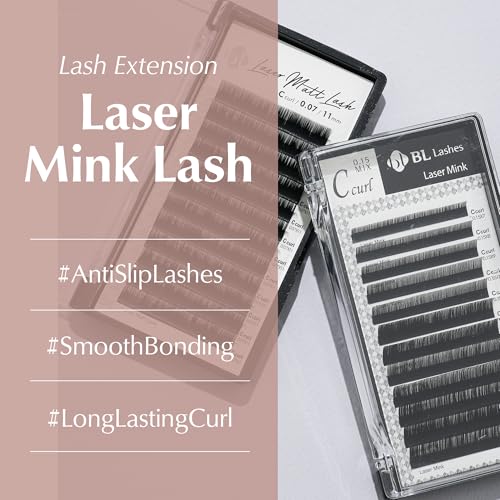 BL Laser Mink D Curl 12mm Eyelash Extensions 0.15mm