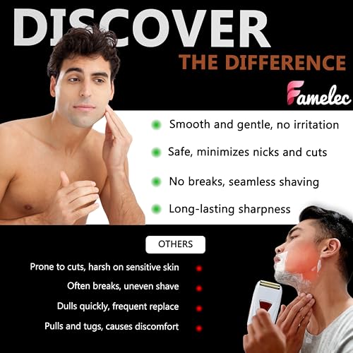 for Andis Foil Shaver Replacement Foil TS1 17220 TS2 17200 Electric Razor, Hypoallergenic Gold Foil Shaver Blades Replaces 17155 17280 Pro Foil and Cutters Shavers (5 Pack)