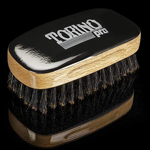 Torino Pro Wave Brushes By Brush King #31- Soft Squared 11 row Palm Brush - Patented Design - Great brush for laying and polishing your 360 waves