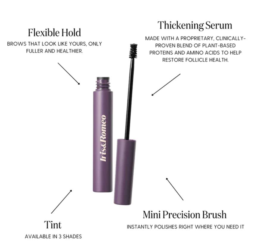 IRIS&ROMEO Brow Up Thickening Brow Balm - Medium Brown