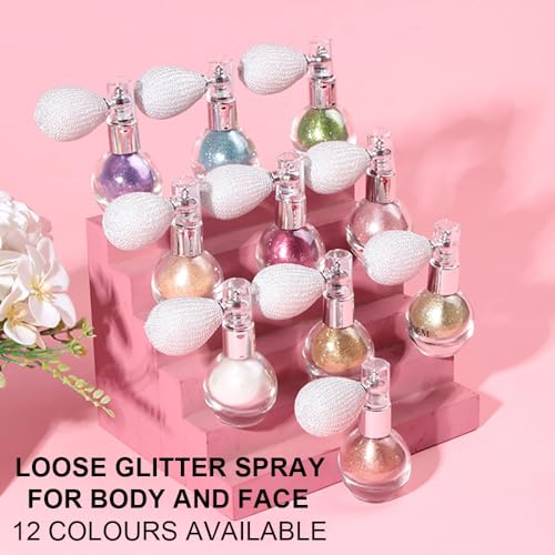 Champagne Highlighter Spray - Face & Body Shimmer Powder