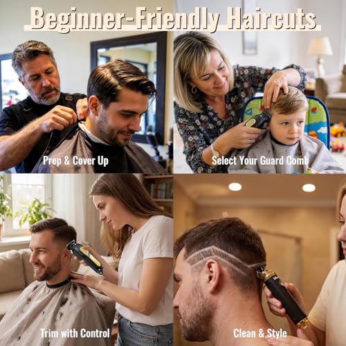 Ufree Cordless Hair Clippers & Trimmer Set for Men