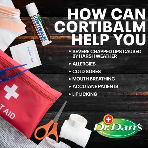 Dr. Dan's CortiBalm Hydrocortisone Lip Balm 3-Pack