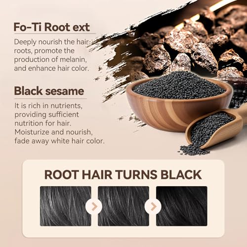 Hair Color Stick with Comb for Gray Hair Cover, Dark Brown
