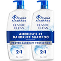 Head & Shoulders Classic Clean 2-in-1 Anti-Dandruff Shampoo, 32.1 fl oz Twin Pack