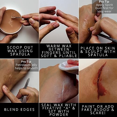 Mehron SynWax Firm Modeling Wax for SFX Makeup & Scars