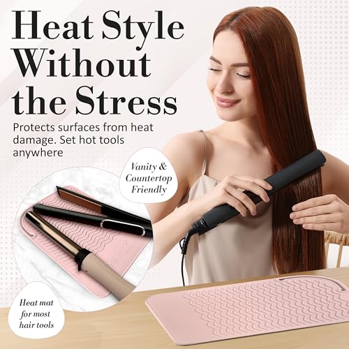 Heat Resistant Silicone Mat for Hair Tools | 450°F